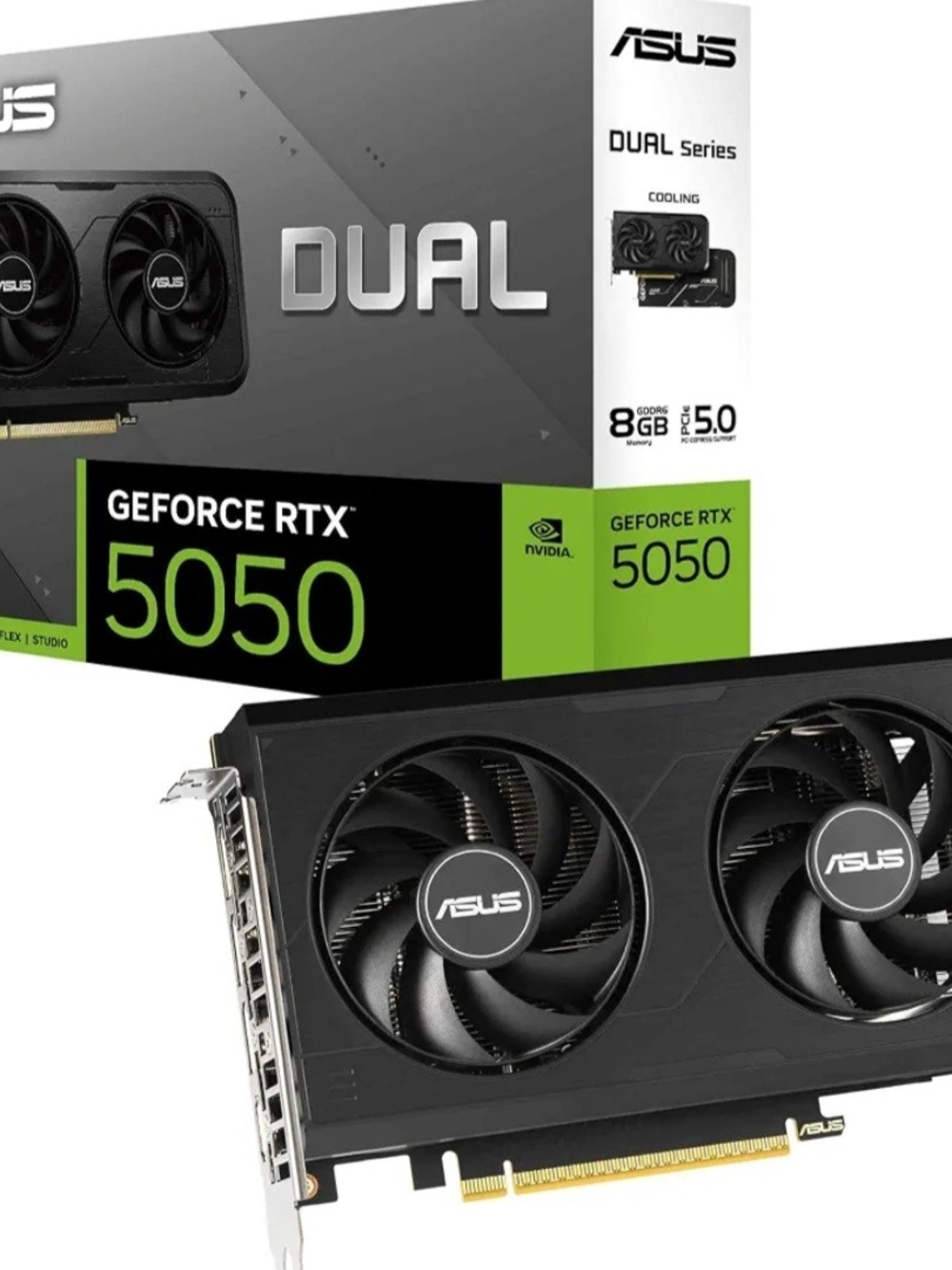 ASUS GeForce RTX 5050 Dual Graphics Card — Black